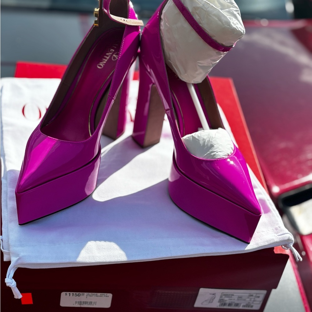 Valentino Pink Stiletto Heels with Platform